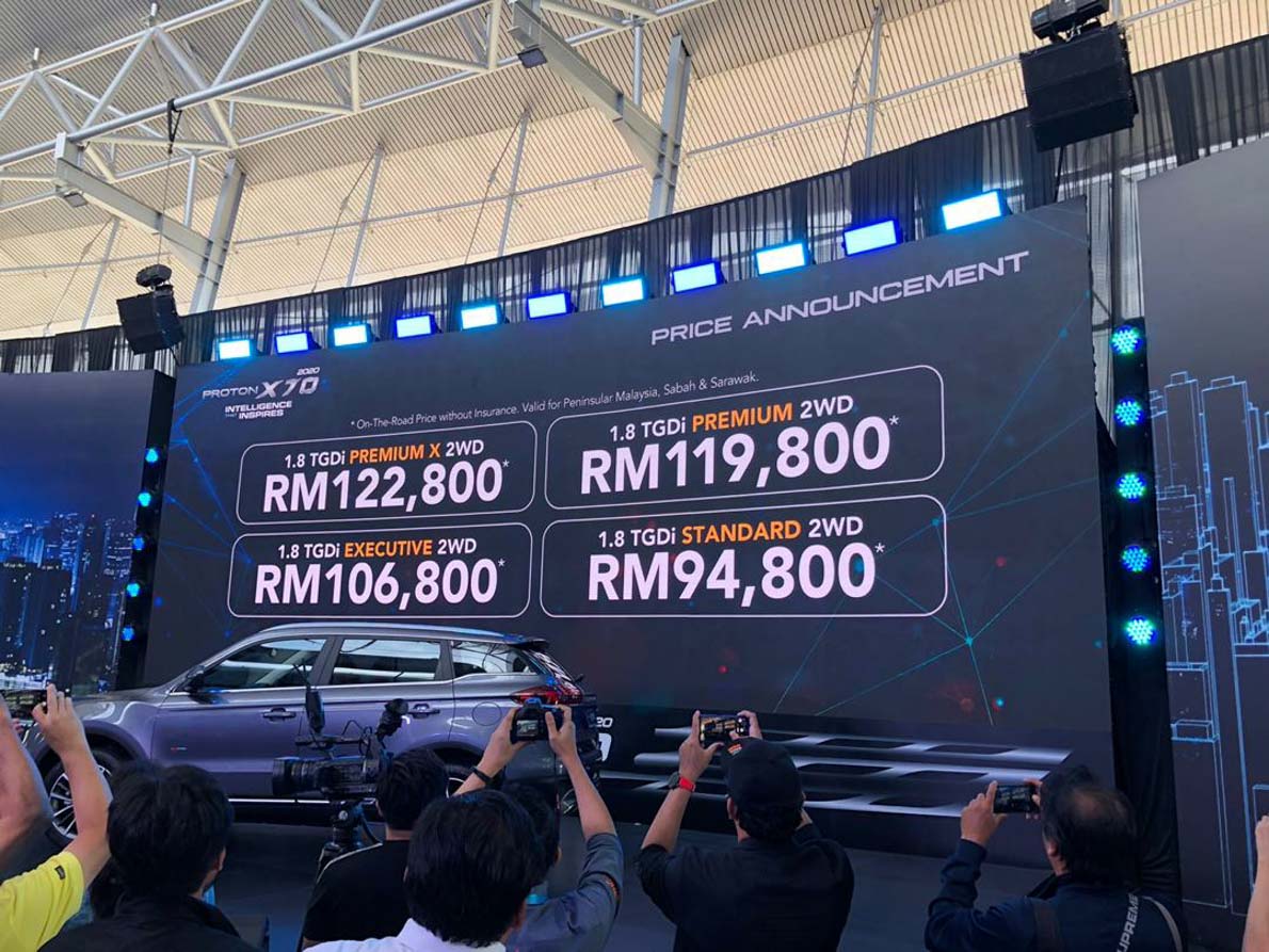 Proton X70 CKD 正式发布，配备更加丰富，售价减低至 RM94,800