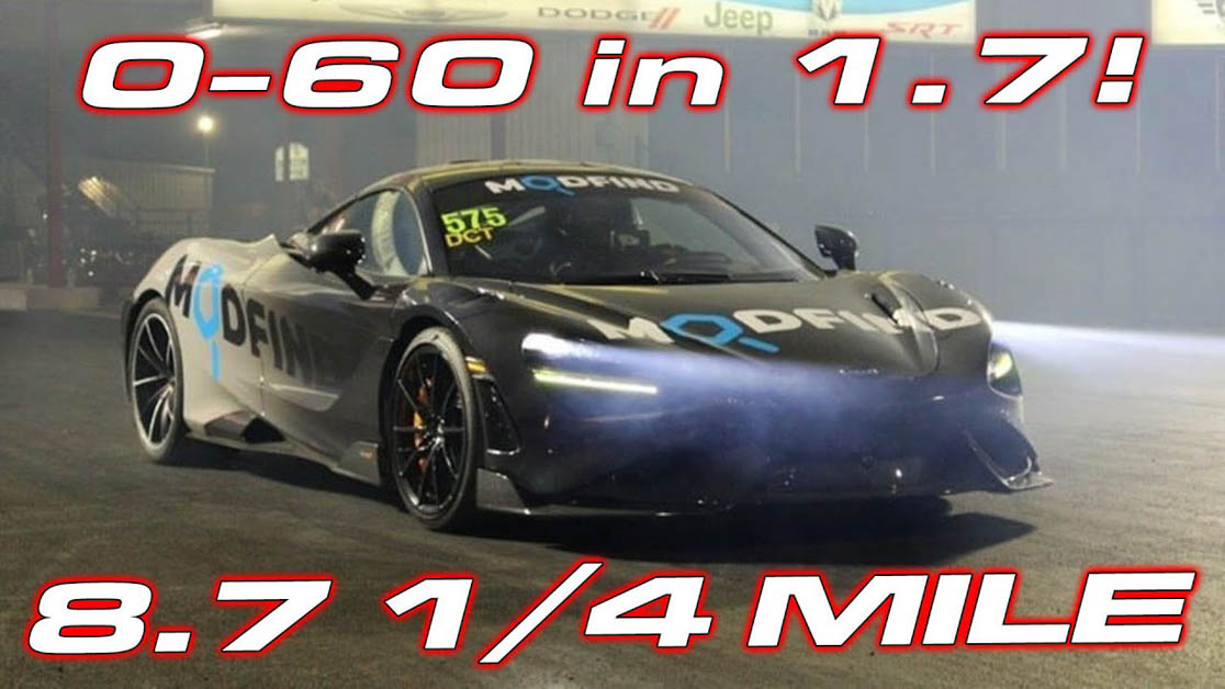 McLaren 765LT 0 - 100 1.9 secs