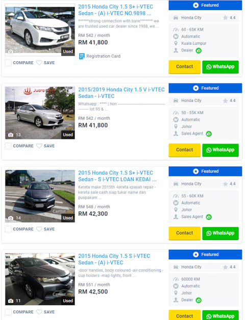 RM 3000 salary used car recommend