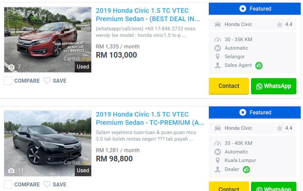 Honda City RS VS Honda Civic Turbo 
