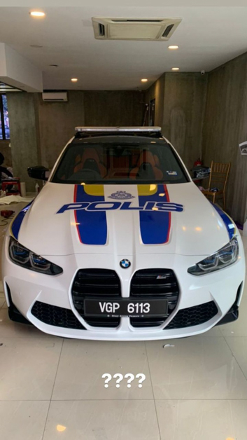 BMW M3 Competition Police Car 