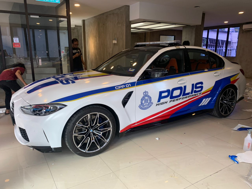 BMW M3 Competition Police Car 