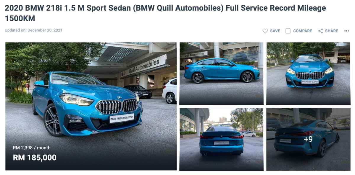 BMW 218i Gran Coupe Malaysia