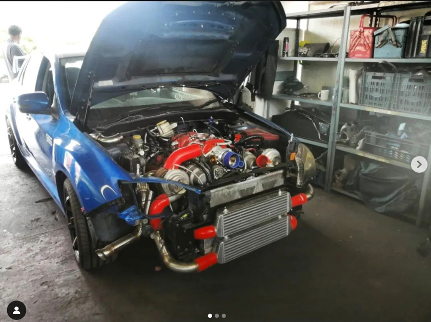 Subaru WRX Lexus V8 Engine