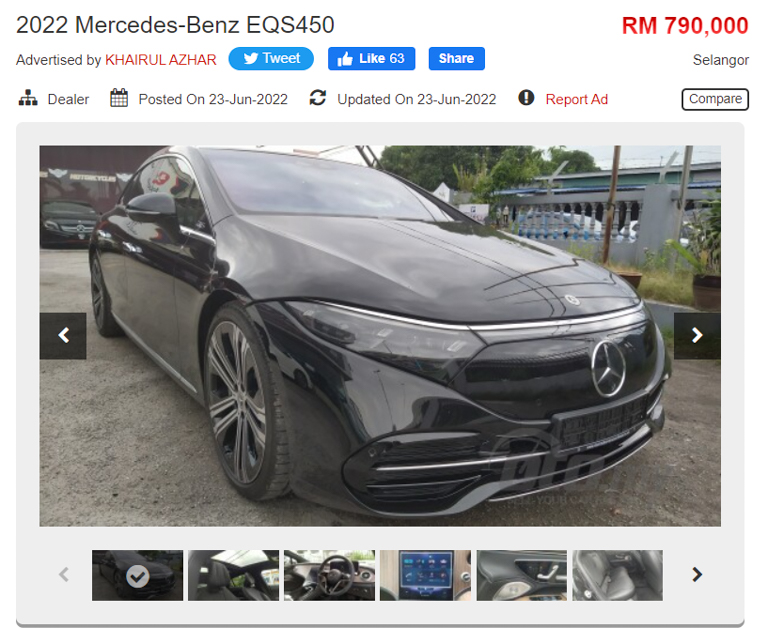 Mercedes-Benz EQS Malaysia 