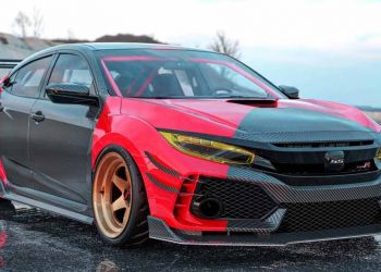 5.3L V8 引擎上身，这辆 Honda Civic Type R FK8 V8 拥有303Hp+437Nm！