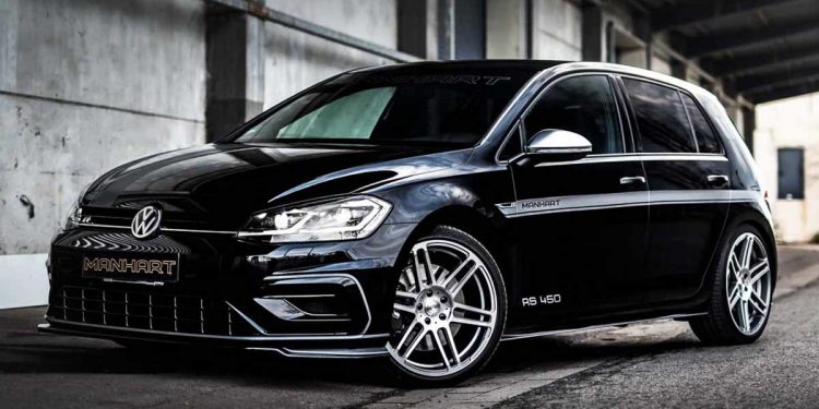 Volkswagen Golf R RS450 By Manhart，一辆拥有450Hp，0-100KM/H 加速只需3.8秒，极速可达288KM/H 的钢炮！
