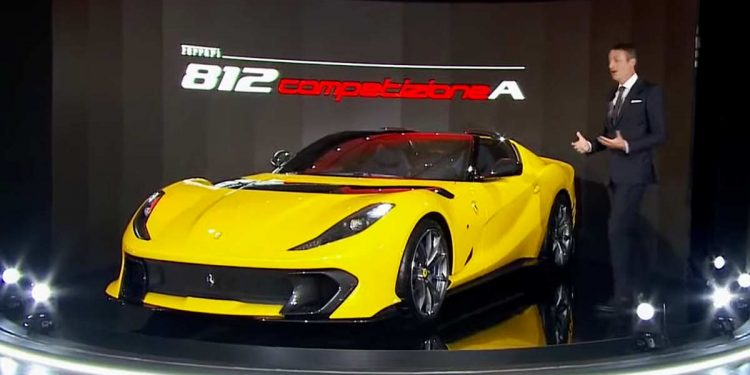 Ferrari 绝版 V12 超跑杀到!Ferrari 812 Competizione 全球限量599辆!819Hp,2.85秒破100KM/H!