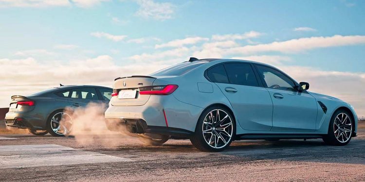 BMW M3 Competition VS Audi RS5 Sportback 直线加速!后驱宝马竟然“打败”四驱奥迪?