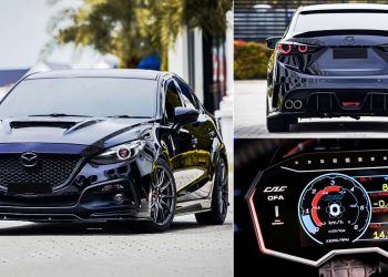 本地改装实战：Mazda 3 BM！全面改装升级，暗紫色车漆 + 客制化 BodyKit 就是杀！