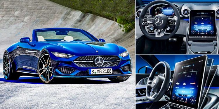 2022 Mercedes-AMG SL 最新细节曝光，超科幻内装设计 + 全新 4.0L V8 Hybrid 引擎！动力800Hp+1000Nm！