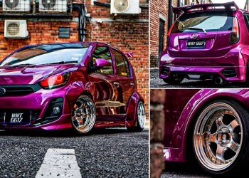 本地改装实战：Perodua Myvi Gen2！Ribena Purple 紫色车漆 + WideBody 订制化套件就是帅！