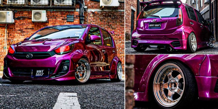 本地改装实战：Perodua Myvi Gen2！Ribena Purple 紫色车漆 + WideBody 订制化套件就是帅！