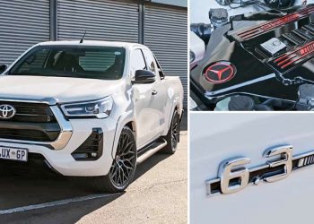One Man One Engine 的 AMG Hilux 暴力皮卡！Toyota Hilux 改装移植 Mercedes-AMG 6.2L V8 引擎！