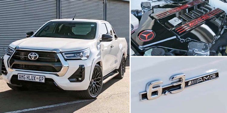 One Man One Engine 的 AMG Hilux 暴力皮卡！Toyota Hilux 改装移植 Mercedes-AMG 6.2L V8 引擎！