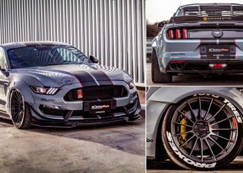 下重本爆改！ Ford Mustang 全碳钎维套件 + Widebody 爆龟宽体上身，颜值杀气帅炸！