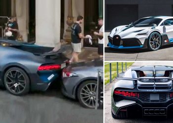 这一撞，要花多少个零？全球限量40辆，身价千万的 Bugatti Divo 失误撞向 Mercedes-Benz！