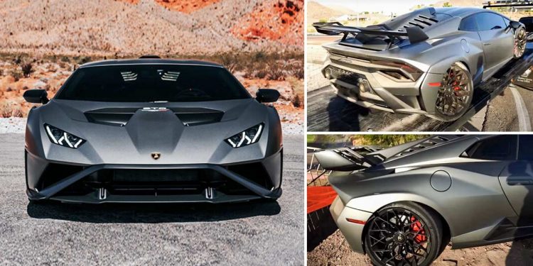 乐极生悲!租借 Lamborghini Huracan STO 超跑享受,却闹出“全球第一撞”,赔偿金不敢想象!