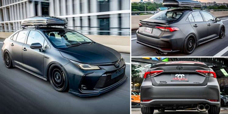 黑武士姿态改装!来看看泰国车友的爆改 Toyota Corolla Sedan,就这颜值你受得了吗?