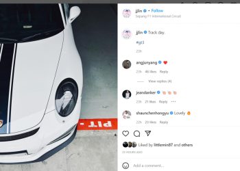 JJ Lin In Malaysia Sepang Porsche Track Day