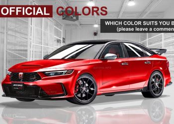 320PS 的老板车！2023 Honda Accord Type R 设计图登场，2.0L VTEC Turbo 引擎 + 6MT 手排的 “红头大哥”！