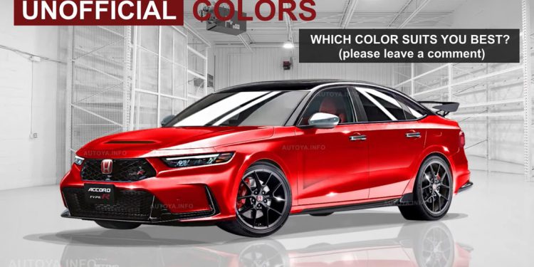 320PS 的老板车!2023 Honda Accord Type R 设计图登场,2.0L VTEC Turbo 引擎 + 6MT 手排的 “红头大哥”!