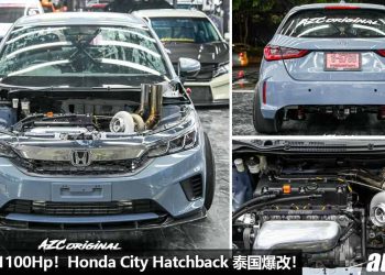 这才是 Performance Car！Honda City Hatchback 改装 VTEC Turbo 引擎 + AWD 四驱系统，马力超过 1100Hp！
