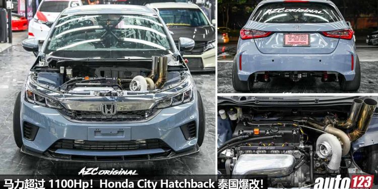 这才是 Performance Car!Honda City Hatchback 改装 VTEC Turbo 引擎 + AWD 四驱系统,马力超过 1100Hp!