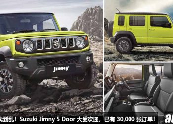 还没发表就卖爆了！Suzuki Jimny 5 Door 即将发布，目前订单已经超过 30,000 张，而且只是在印度市场罢了！