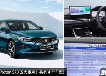全新 2023 Proton S70 五大重点！共有 4 个车型，配备 360 Camera，具备 ADAS Level 2 半自动驾辅助！