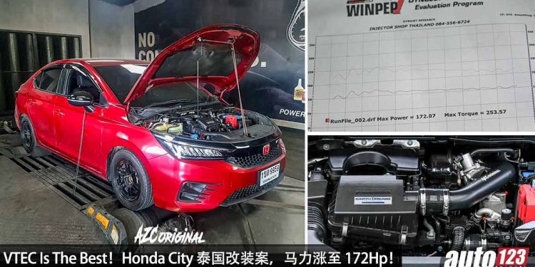 VTEC Is The Best!Honda City 泰国改装案例,1.0L Turbo 引擎,马力爆发 172Hp,改装潜力大!