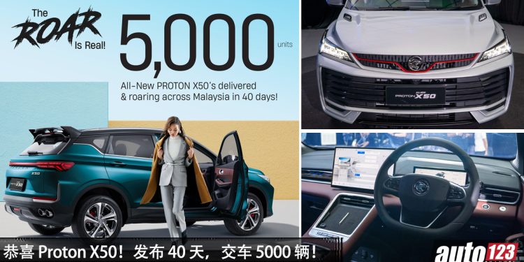 恭喜 Proton!2025 Proton X50 发布 40 天就交付了 5,000 辆!我国最畅销 B-Segmet SUV 之一 !
